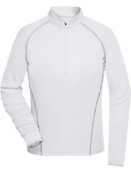 Daiber JN 497 Dámské funkční tričko s dlouhým rukávem 02.0497 white/silver