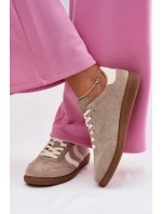 Dámské tenisky z eko semiše tmavě béžové Jesavella Dámské tenisky z eko semiše tmavě béžové Jesavella