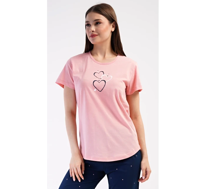 Dámské domácí šaty s tříčtvrtečním rukávem Lekníny