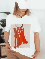 Dámské tričko COMDI bílé Dstreet RY2584 Dámské tričko COMDI bílé Dstreet RY2584