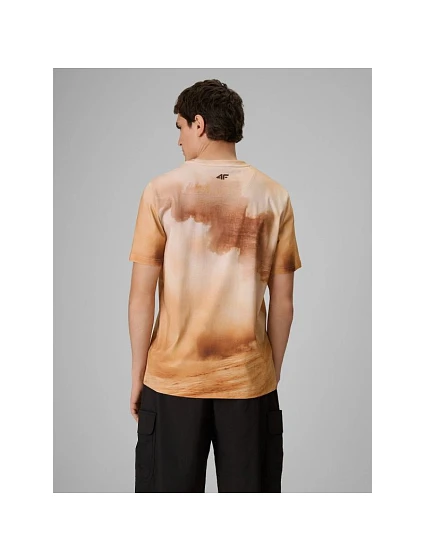 Tshirt regular z nadrukiem męski model 22551919 - 4F Tshirt regular z nadrukiem męski model 22551919 - 4F