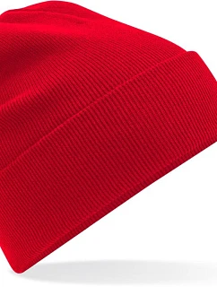 Beechfield B 45N Pletená čepice z bio bavlny 53.045N classic red