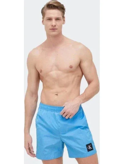 Pánské střední plavecké šortky se stahovací šňůrkou  sv. modrá  model 18284038 - Calvin Klein