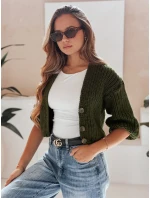 Dámský svetr NUTI zelený FashionStreet MY1672 Dámský svetr NUTI zelený FashionStreet MY1672