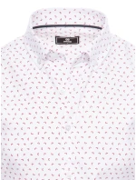 Pánské bílé tričko s krátkým rukávem model 21969105 - Dstreet Pánské bílé tričko s krátkým rukávem model 21969105 - Dstreet