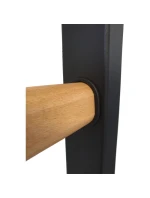 ROZKLÁDACÍ DŘEVĚNO-KOVOVÝ GYMNASTICKÝ ŽEBŘÍK S KOVOVOU HRAZDOU V DUBOVÉ LAVICI 511