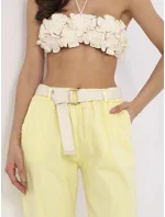 Kalhoty DHJ SP 20506.79 světle žluté