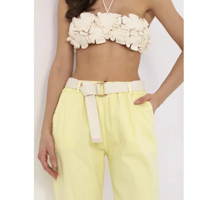 Kalhoty DHJ SP 20506.79 světle žluté