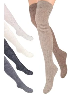 Dámské vlněné nadkolenky 089 šedá - Steven