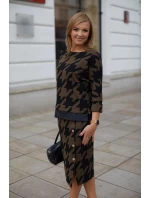 Dámská souprava M377 hnědočerná -  La Aurora