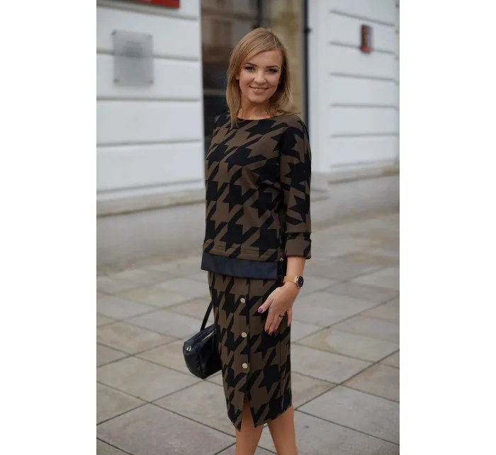 Dámská souprava M377 hnědočerná -  La Aurora