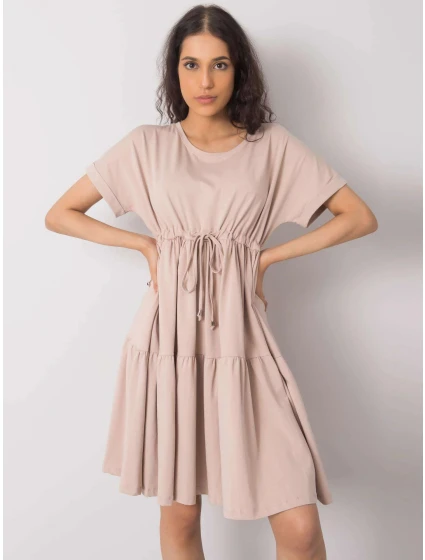 Dámské šaty RV SK 6761.68 béžové - FPrice