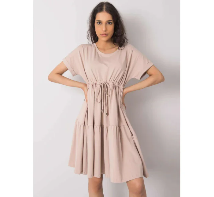 Dámské šaty RV SK 6761.68 béžové - FPrice