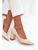 Lodičky na platformě LL-380P Ryvessa béžové - Seastar