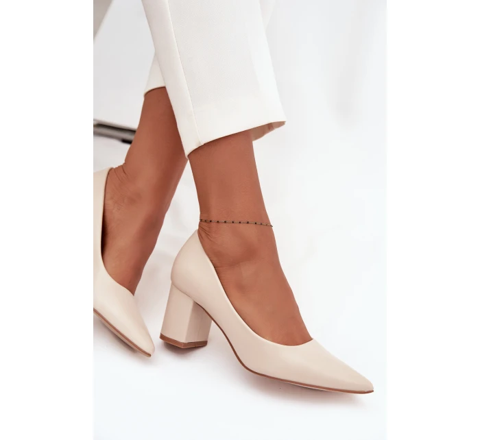 Lodičky na platformě LL-380P Ryvessa béžové - Seastar