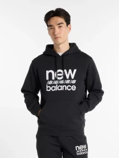 New Balance Sport Graphic Fleece Hoodie BK M MT51941BK pánské