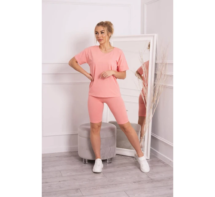 Komplet top+legginsy morelowa