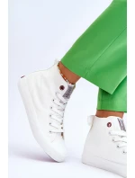 Dámské klasické vysoké tenisky Cross Jeans LL2R4086C Bílé Dámské klasické vysoké tenisky Cross Jeans LL2R4086C Bílé