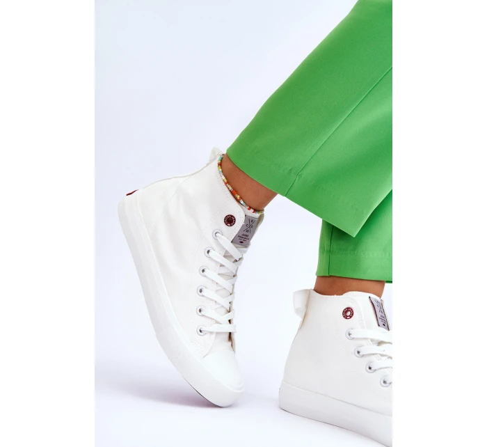 Dámské klasické vysoké tenisky Cross Jeans LL2R4086C Bílé Dámské klasické vysoké tenisky Cross Jeans LL2R4086C Bílé
