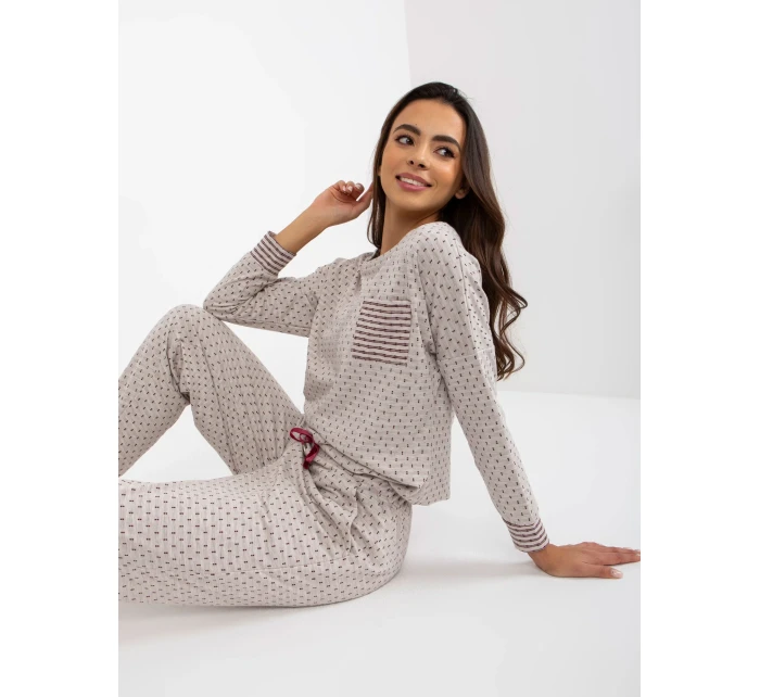 Pyžamo BR PI 9114 světle béžové