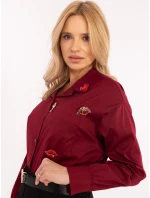 Koszula DHJ KS model 20752505 bordowy - FPrice