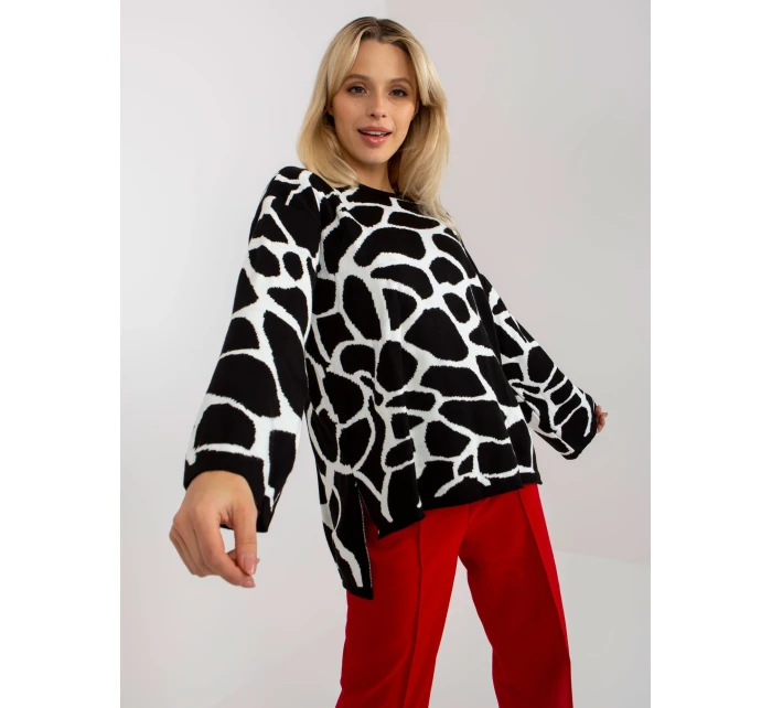 Svetr RV SW model 17926495 bílá černá - FPrice