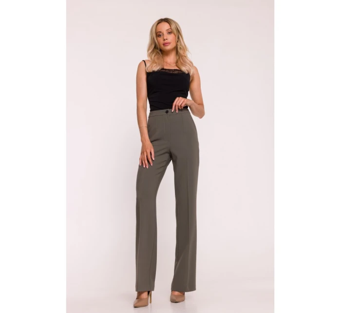 Kalhoty s  khaki barva model 21319183 - STYLOVE