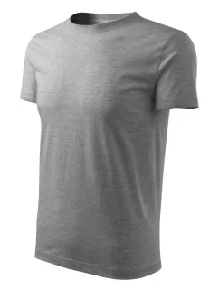 Classic New tričko pánské tmavě šedý melír