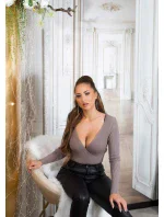 Dámský sexy se zavinovacími prvky Šedá  model 20686765 - Koucla