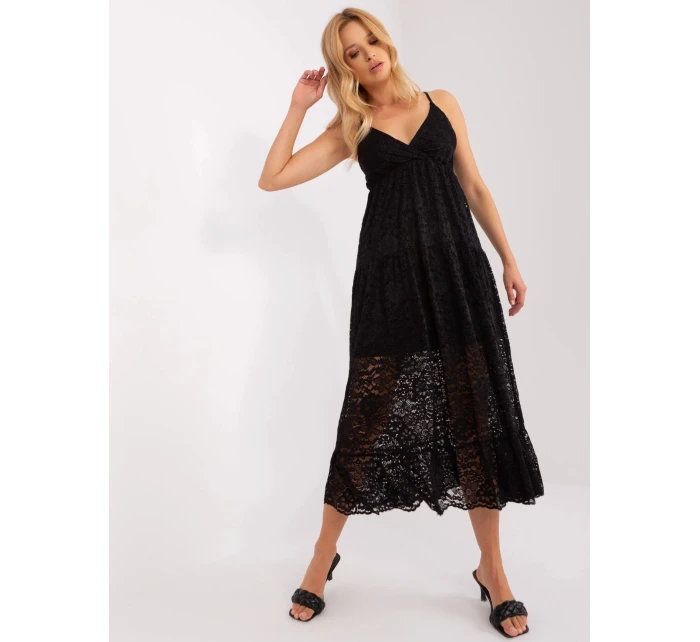 Dámské šaty model 22018572 černé - FPrice Dámské šaty model 22018572 černé - FPrice