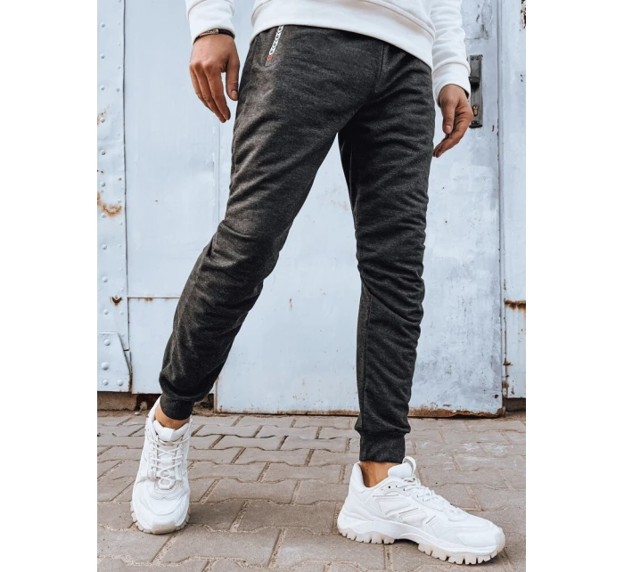 Pánské tmavě šedé tepláky FashionStreet UX4279