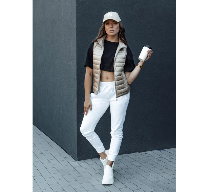 Dámská prošívaná vesta se stojáčkem STYLISHZ camel FashionStreet TY4439