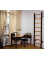 DŘEVĚNÝ KOVOVÝ GYMNASTICKÝ ŽEBŘÍK SE 4 DRŽADLY BENCHK 200B