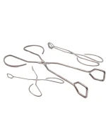 GRILOVACÍ KLEŠTĚ 27 CM DLOUHÉ STŘÍBRNÉ