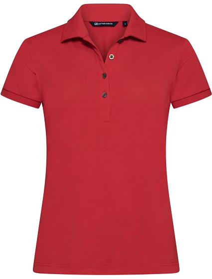 Cutter & Buck Virtue Polo Solid Women Dámské funkční polo 68.4435 red Cutter & Buck Virtue Polo Solid Women Dámské funkční polo 68.4435 red