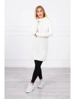 Rolákový svetr ecru