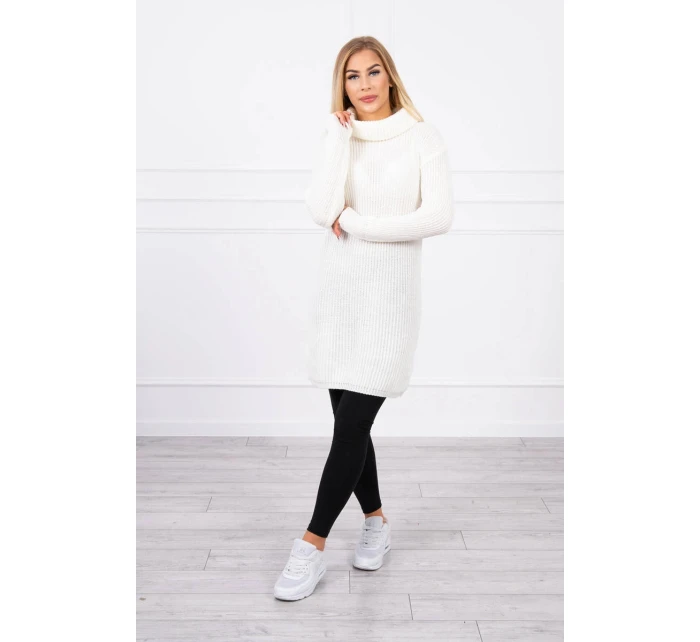 Rolákový svetr ecru