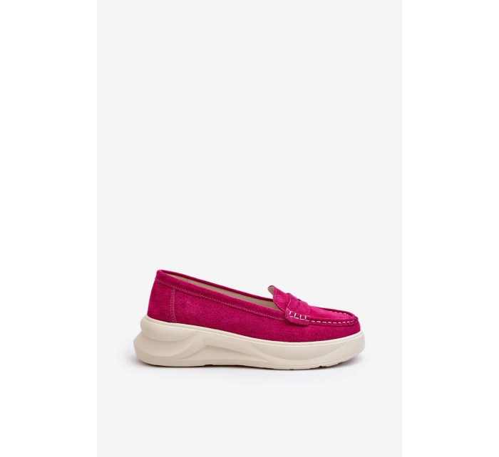 Semišové dámské mokasíny Fuksja Filidia Semišové dámské mokasíny Fuksja Filidia