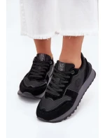 Kožené Dámské Tenisky Big Star model 21705821 HIPOLY SYSTEM Černé - Big Star Shoes Kožené Dámské Tenisky Big Star model 21705821 HIPOLY SYSTEM Černé - Big Star Shoes