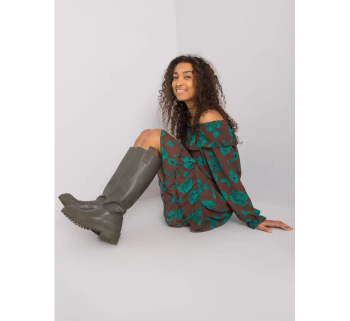 Šaty DHJ SK 15015.56P hnědá