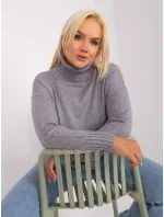 Sweter PM SW PM model 18949032 szary - FPrice Sweter PM SW PM model 18949032 szary - FPrice