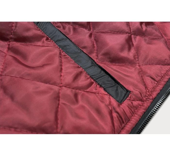 Černo-červená pánská bunda typu "bomber" (AK95-1A) -Goodlooking