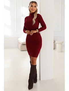 Dámské šaty model 22042925 Bordó - numoco