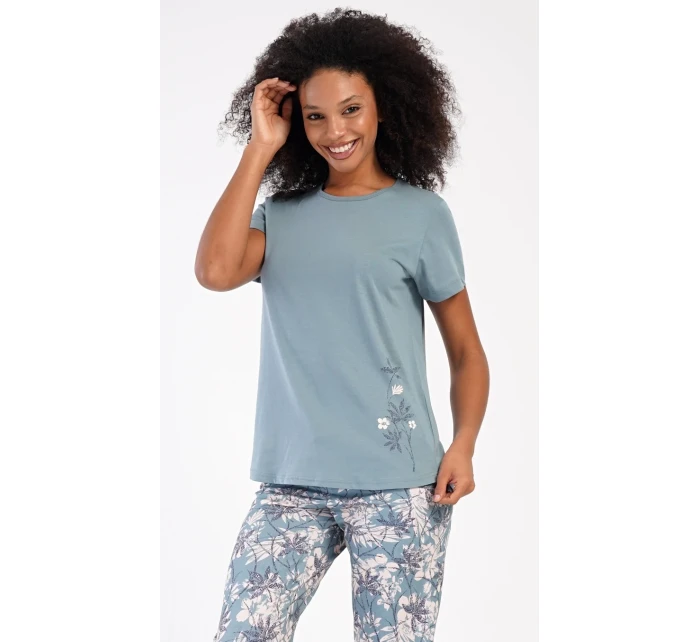 Dámské pyžamo kapri model 20711908 - Vienetta Dámské pyžamo kapri model 20711908 - Vienetta