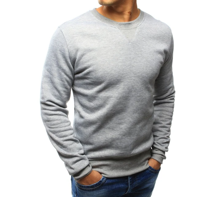 Pánská mikina s kapucí šedá model 21962650 - FashionStreet