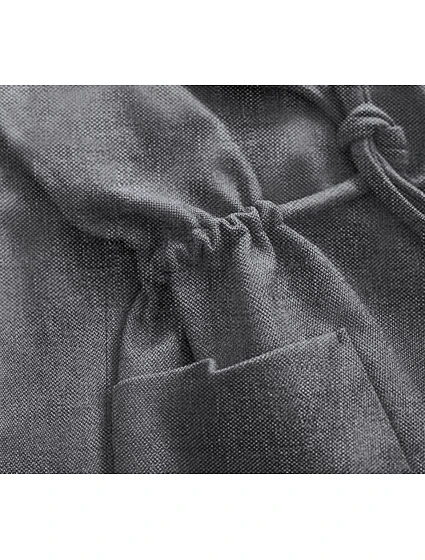 Volný krátký dámský kabát v grafitové barvě model 16148207 - ROSSE LINE Volný krátký dámský kabát v grafitové barvě model 16148207 - ROSSE LINE