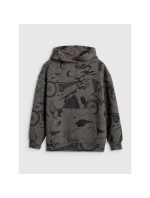 Chlapecká nepruhovaná mikina s kapucí 4F 4FJRAW25TSWSM2343-90A Chlapecká nepruhovaná mikina s kapucí 4F 4FJRAW25TSWSM2343-90A