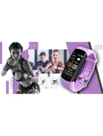 GIEWONT Smartwatch Black Light Purple 2 Stripes GW200-8 GIEWONT Smartwatch Black Light Purple 2 Stripes GW200-8