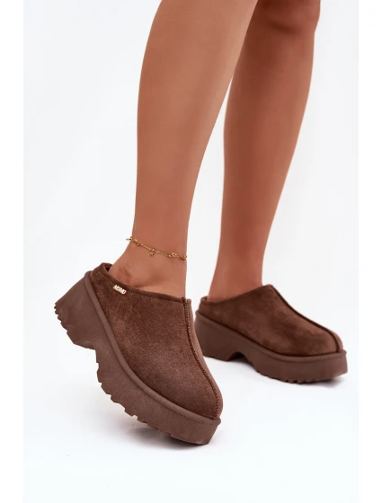 Dámské sněhule nízké na platformě hnědé Yrenna Dámské sněhule nízké na platformě hnědé Yrenna