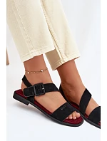 Dámské sandály Z semiše Big Star model 22064112 Černé - Big Star Shoes